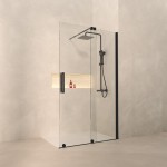 Paroi fixe avec porte coulissante DELISS