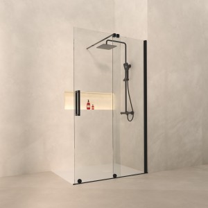 Paroi fixe avec porte coulissante DELISS