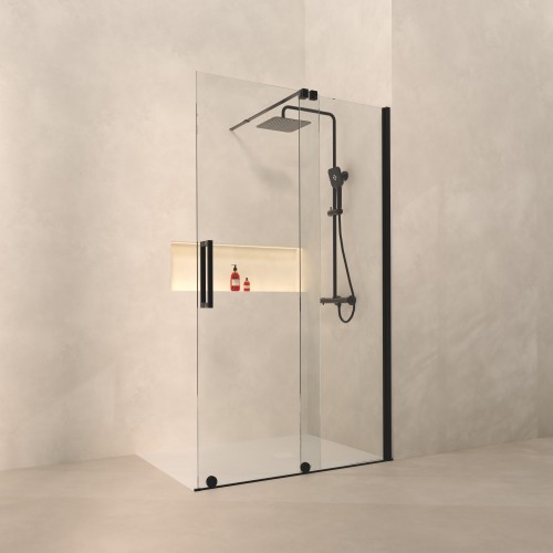 Paroi fixe avec porte coulissante DELISS