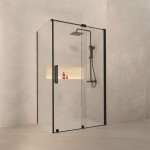 Paroi fixe avec porte coulissante DELISS